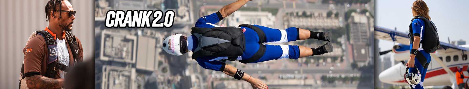 CRANK 2.0 Shorty, Short Skydiving Suit, Summer Skydiving Gear, Aerodynamic Skydiving Suit, Flexible Flying Apparel